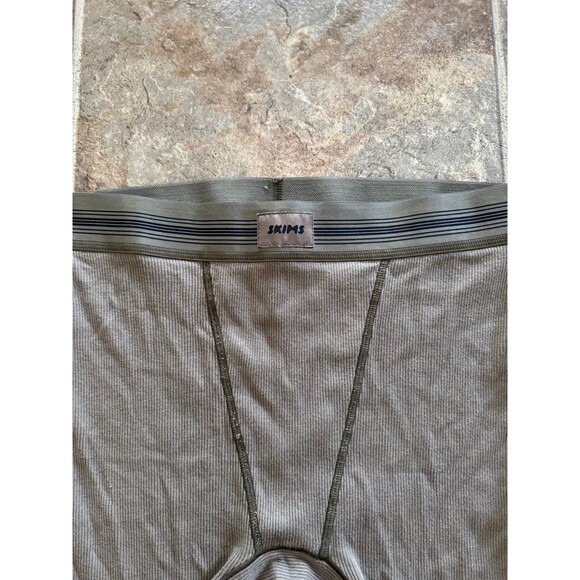 Skims Cotton Rib Boxer Army Size Small - Picture 3 of 6